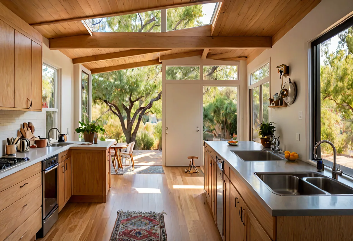 The interior of a compact accessory dwelling unit