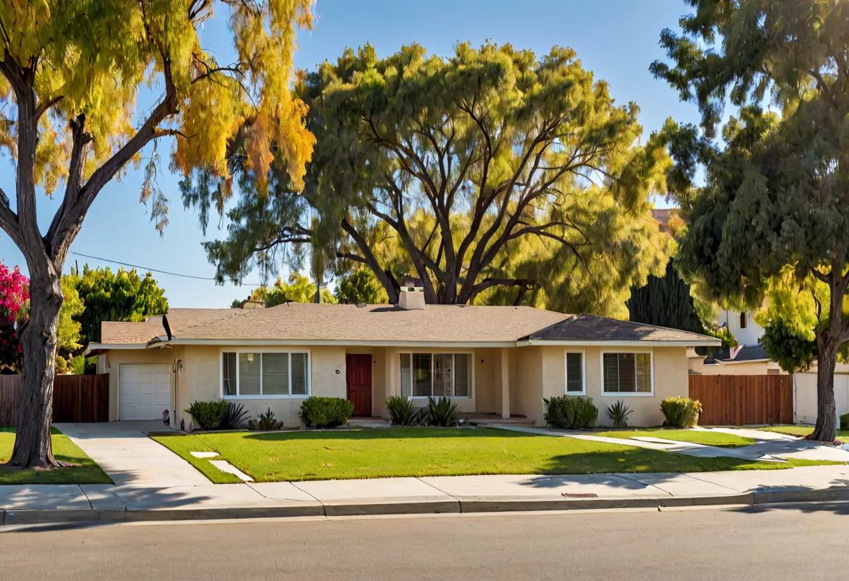 A San Fernando Valley home with a raised foundation