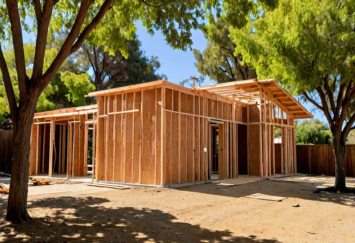 Insulation and energy-efficient construction in a California house