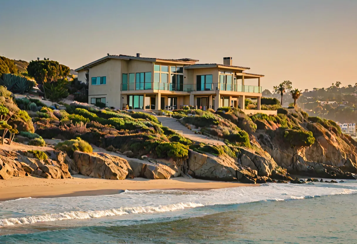 A San Diego property near the shoreline with low-profile architecture