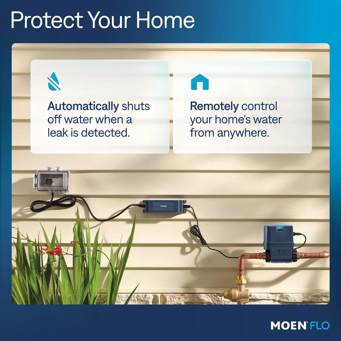 Moen Flo monitoring water flow and pressure